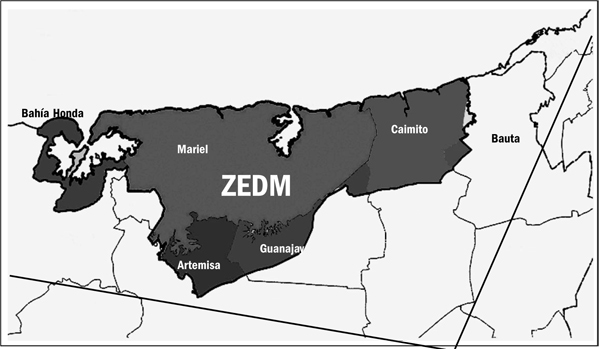 Mapa de la ZEDM