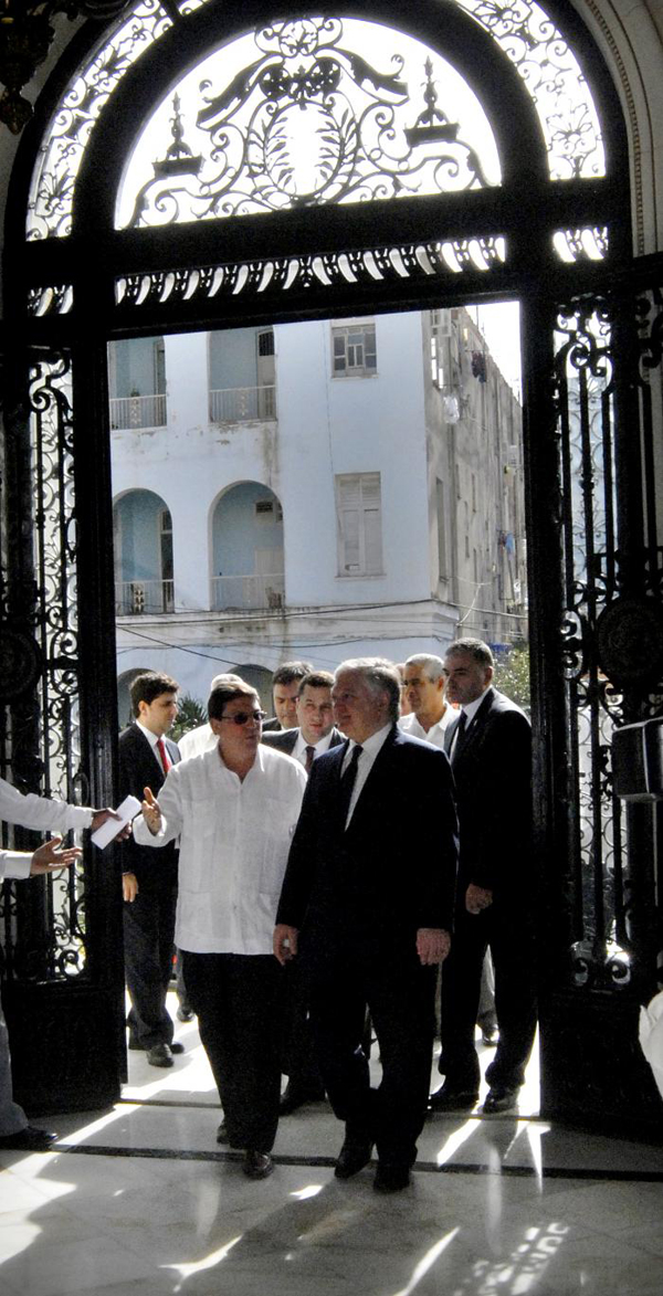 Bruno Rodríguez Parrilla y Eduard Nalbandian