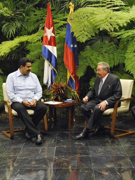 Recibió Raúl al Presidente de Venezuela