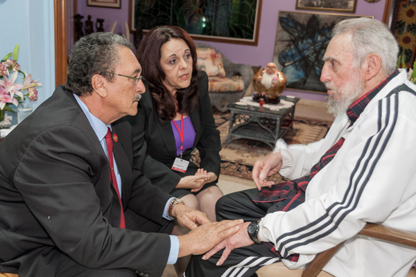 Fidel Castro Ruz y Dr. Kenny Davis Anthony
