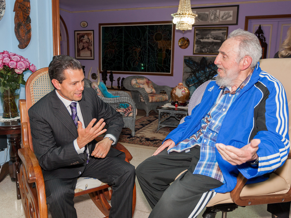 Fidel y Peña Nieto