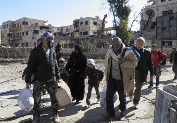 Evacuaciones de civiles en Homs