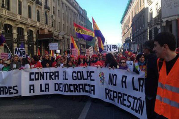 Manifestación en España