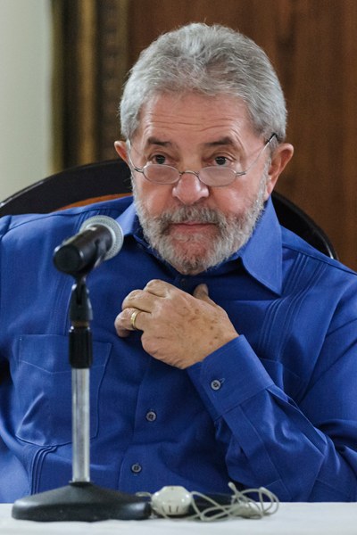 Lula da Silva en el Hotel Nacional