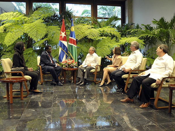 Visita Cuba presidente de Namibia