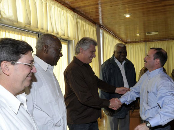 Fernando González a su llegada a Cuba