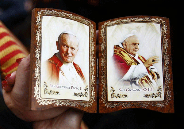 Juan Pablo II y Juan XXIII