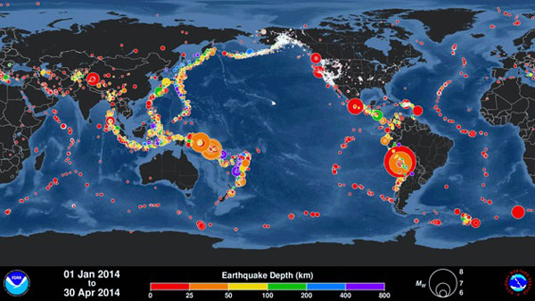 Sismos en el mundo