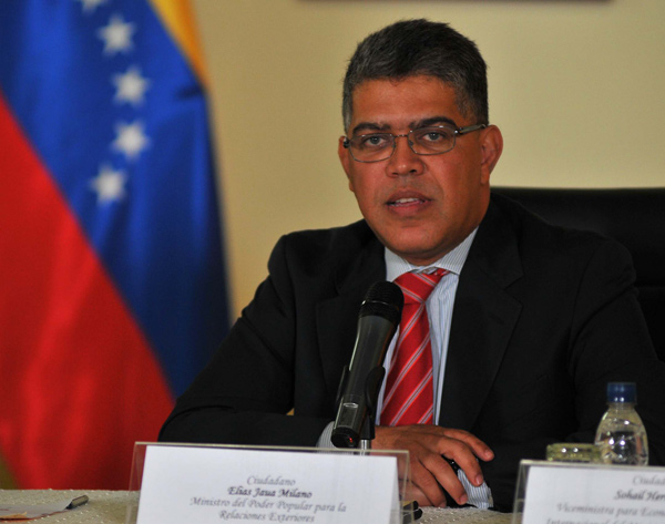 Elías Jaua Milano, Ministro de Relaciones Exteriores 