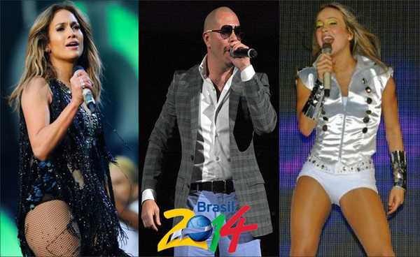 Jennifer López, el rapero Pitbull y la brasileña Claudia Leitte