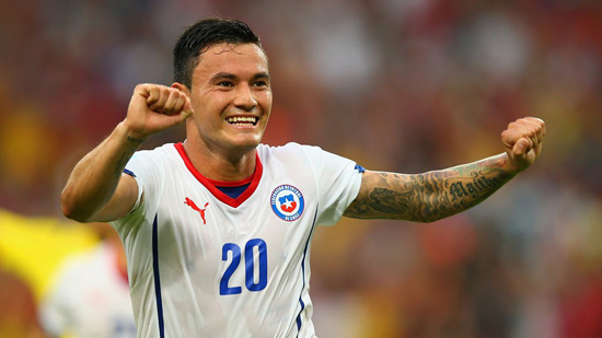 Chile celebra su segundo gol