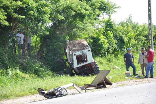 Accidente de trnánsito en Jatibonico