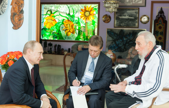 Recibió Fidel al Presidente Putin