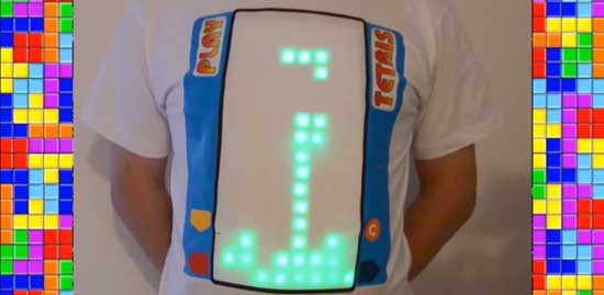 Camiseta para jugar al Tetris