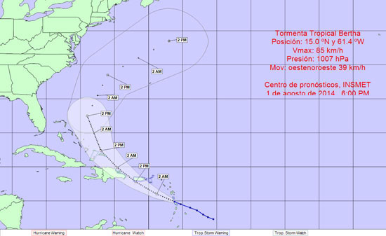 Tormenta tropical Bertha