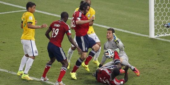 Partido Colombia Brasil en la Copa del Mundo Brasil 2014