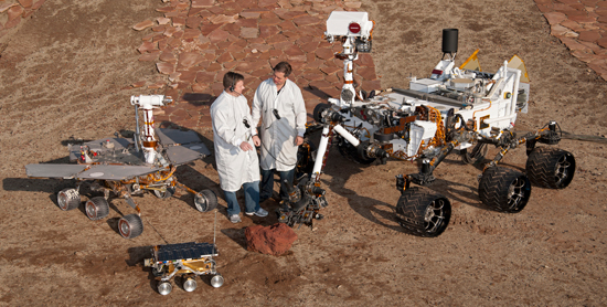 Tres generaciones de rovers de la NASA
