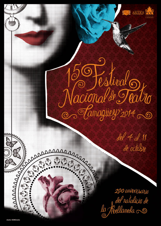 Cartel del Festival Nacional de Teatro en Camagüey