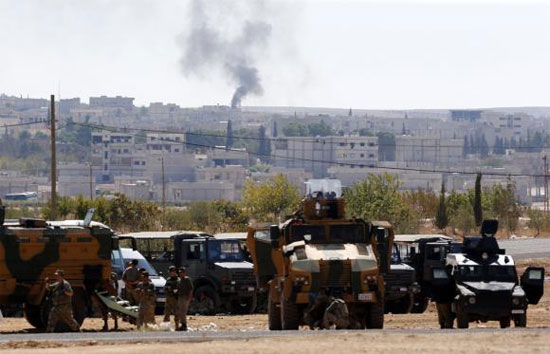 Combate en ciudad siria Kobane