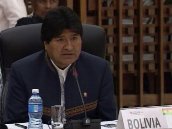 Presidente boliviano Evo Morales