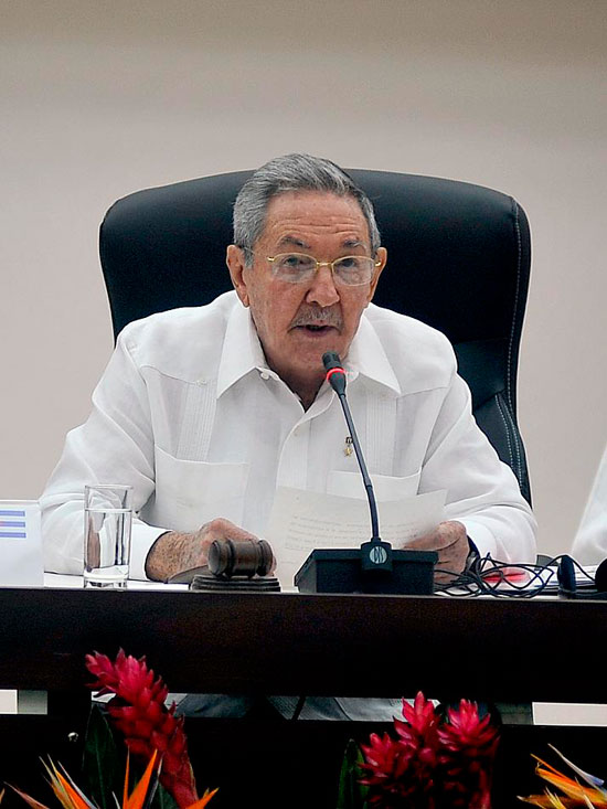 Presidente de los Consejos de Estado y de Ministros de Cuba, Raúl Castro Ruz