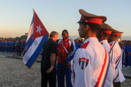 Abanderamiento delegación cubana a Juegos Centroamericanos y del Caribe Veracruz 2014