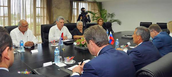 Presidente de Tatarstán visita Cuba