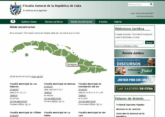 Portal de la Fiscalía General de la República