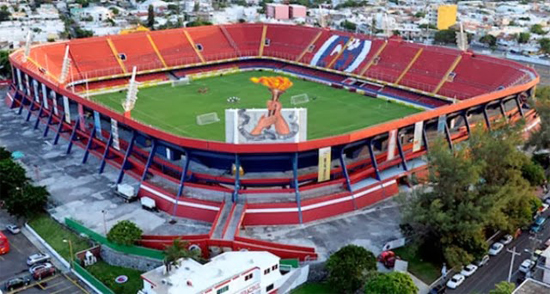 Vista aérea del estadio Luis Pirata