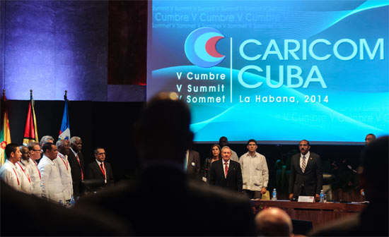 Ceremonia inaugural de la V Cumbre CARICOM-CUBA