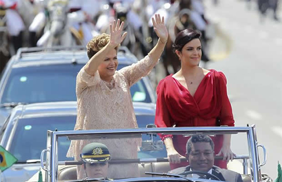 Dilma Rousseff, junto a su hija Paula