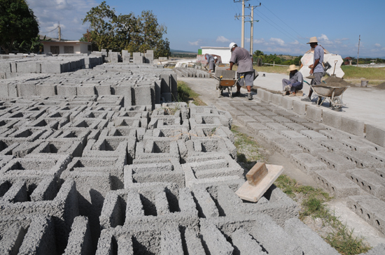 Producción de materiales de la construcción