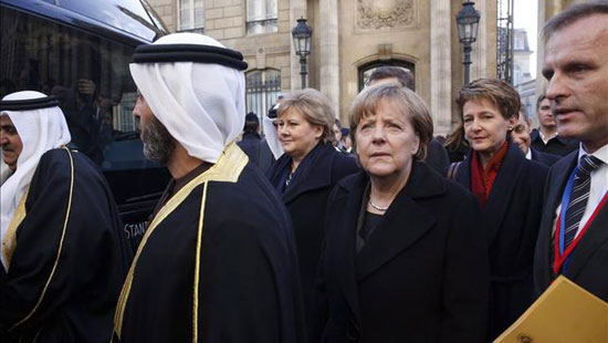 Merkel presente en marcha musulmana