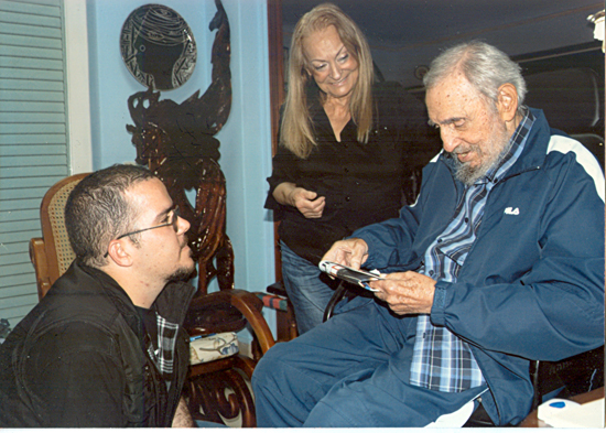 Fidel con Randy Perdomo