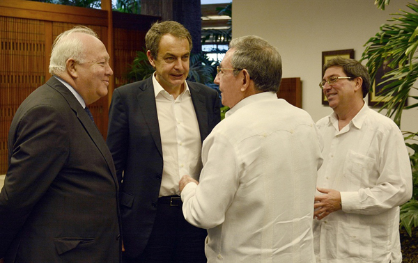 Recibió Raúl a José Luis Rodríguez Zapatero