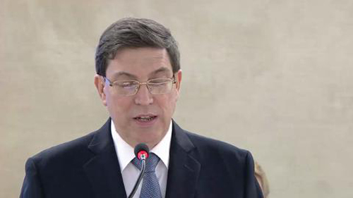 Canciller cubano Bruno Rodríguez Parrilla