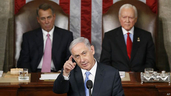 Benjamin Netanyahu en el Congreso de Estados Unidos