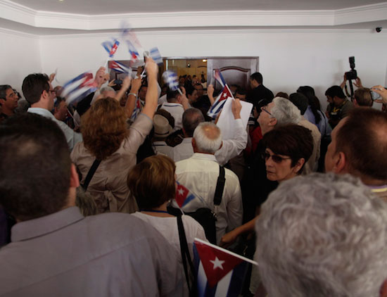 Delegación cubana al Foro de la Sociedad Civil
