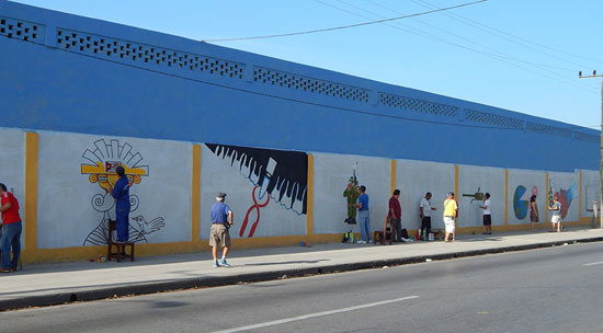 Santa Clara ,nuevo mural por la Paz