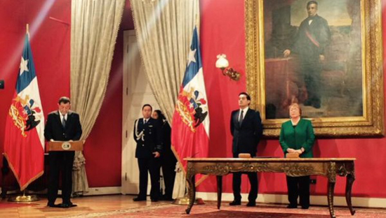 Presidenta Michelle Bachelet anuncia cambios en su gabinete ministerial