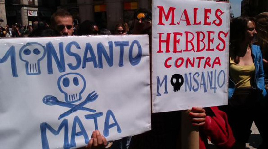 Manifestación contra Monsanto
