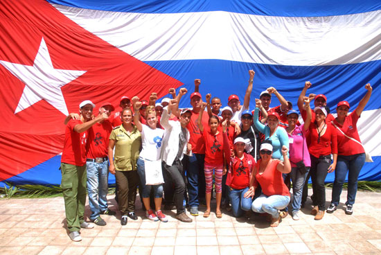 Delegación cienfueguera al X Congreso de la UJC