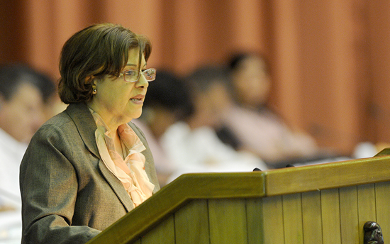 Lina Olinda Pedraza Rodríguez, ministra de Finanzas y Precios