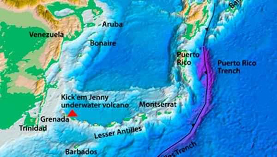 Alerta Venezuela por actividad de volcán en isla de Granada