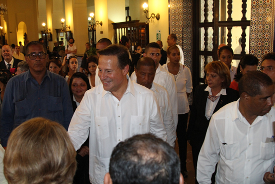 El presidente Juan Carlos Varela