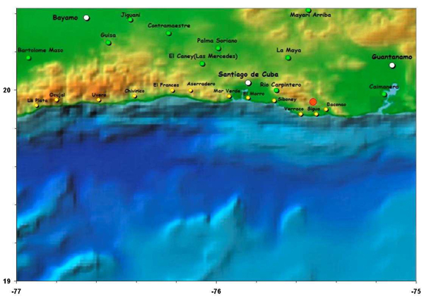 SISMO PERCEPTIBLE EN SANTIAGO DE CUBA 22092015