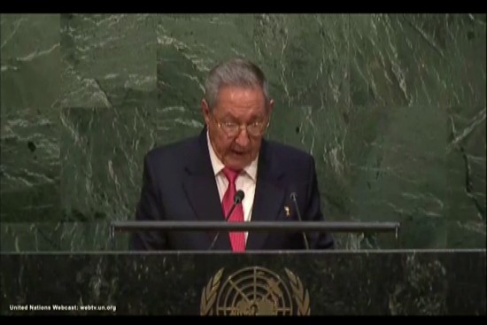Raúl Castro en la ONU 