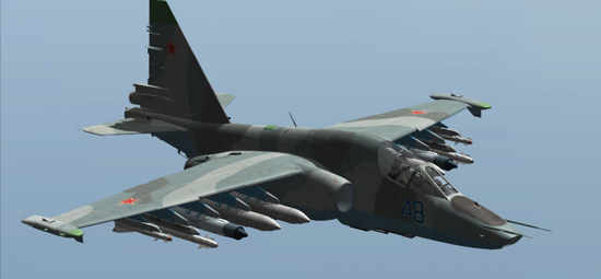 Avión de combate Su-25