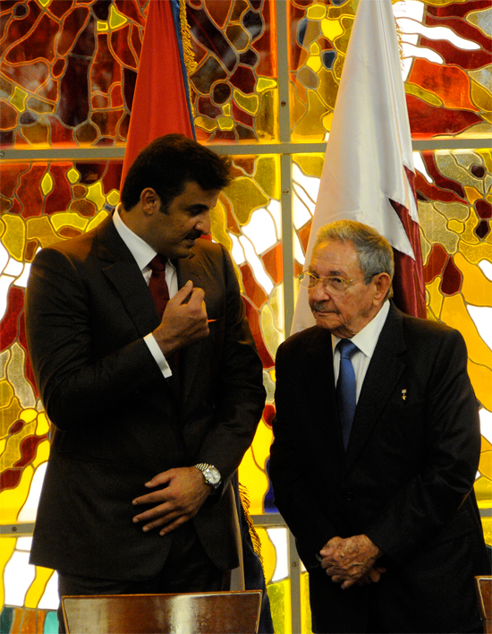 Visita del Emir de Qatar a Cuba