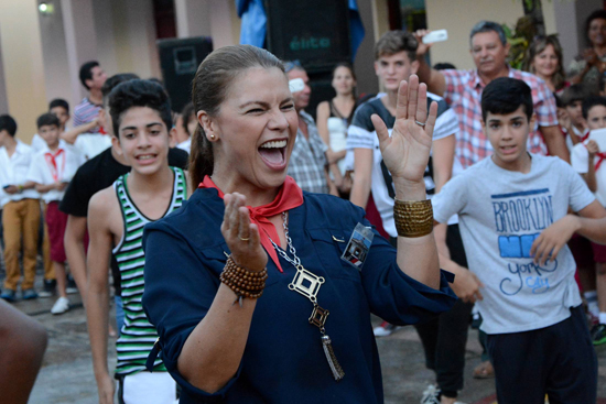 La Tañón está disfurtando el cariño de los cubanos.